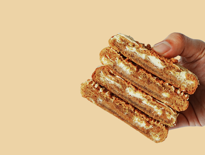 <h5><span style="text-decoration:underline">NEW ARRIVALS</span></h5><h3>BISCOFF & WHITE CHOCOLATE</h3><p>Our new crush flavour</p>