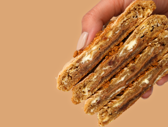 <h5><span style="text-decoration:underline">NEW ARRIVALS</span></h5><h3>BISCOFF & WHITE CHOCOLATE</h3><p>Our new crush flavour</p>